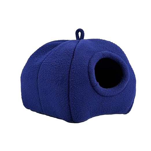 Handcrafted Softy Cotton Hamster House with Cozy Mat, Cotton Small Animal Sleeping House/Small Animal cage for Hamsters, Chinchillas, squirel etc. Indoor/Outdoor use ( Large)