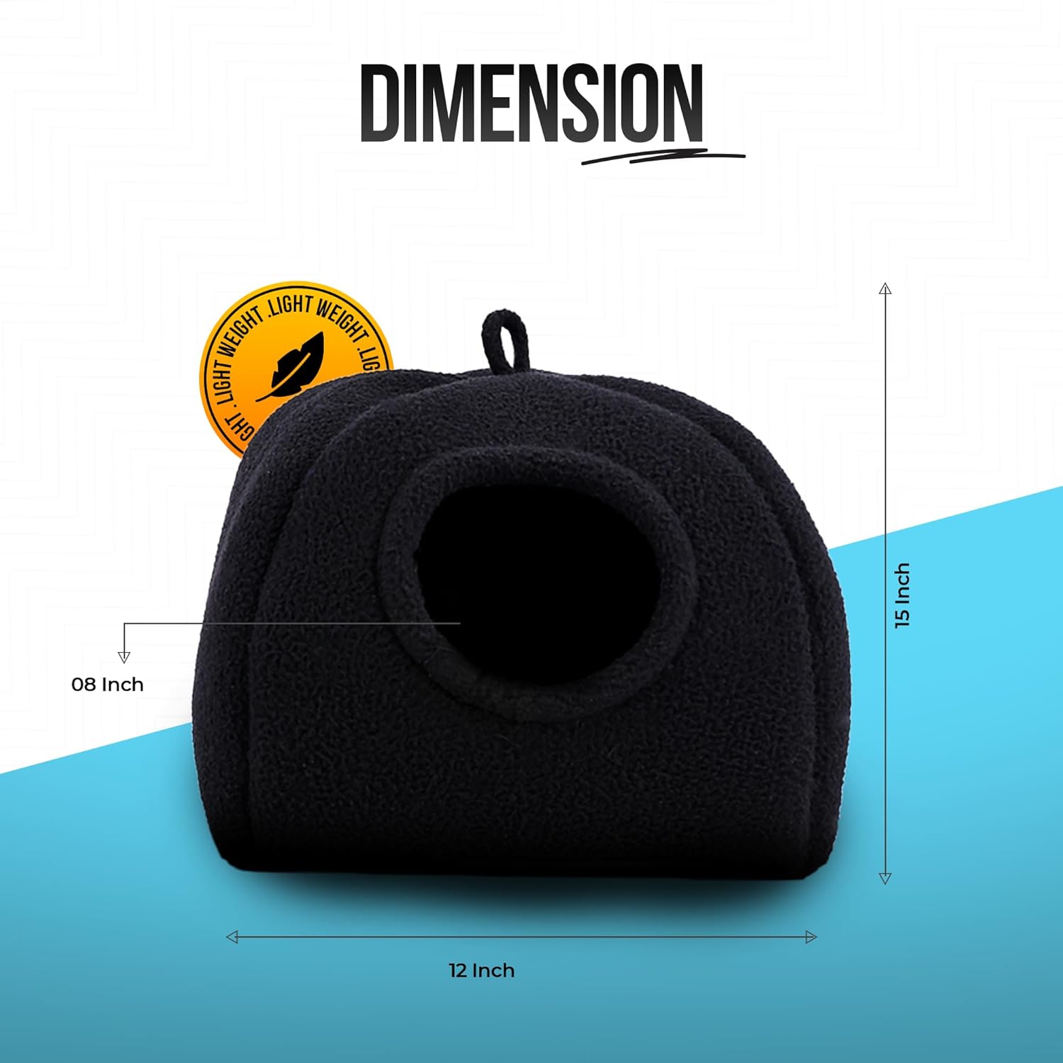 Handcrafted Softy Cotton Hamster House with Cozy Mat, Cotton Small Animal Sleeping House/Small Animal cage for Hamsters, Chinchillas, squirel etc. Indoor/Outdoor use ( Large)