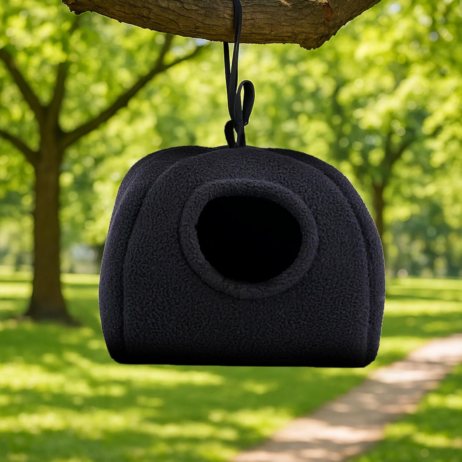 Handcrafted Softy Cotton Hamster House with Cozy Mat, Cotton Small Animal Sleeping House/Small Animal cage for Hamsters, Chinchillas, squirel etc. Indoor/Outdoor use ( Large)