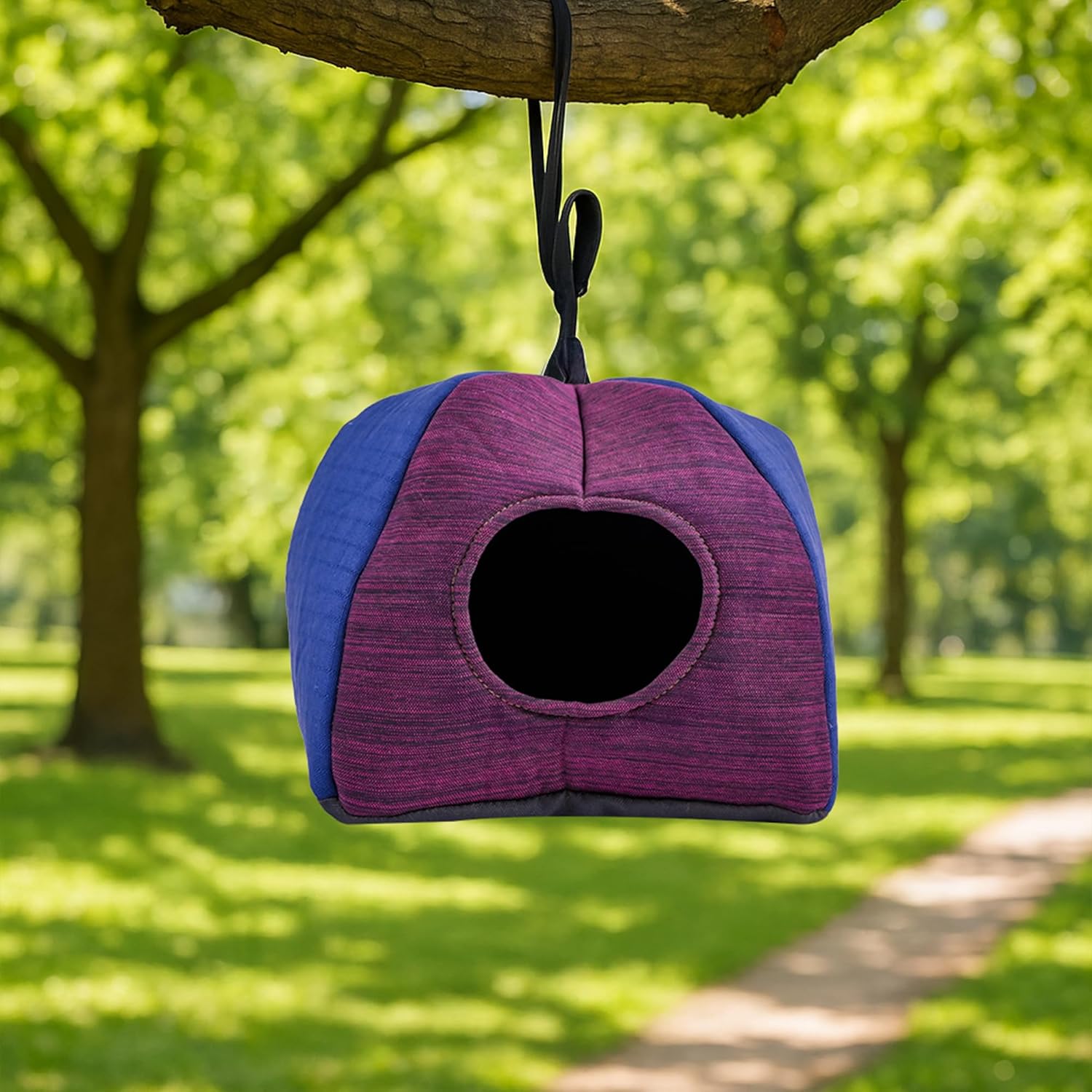 Handcrafted Cotton Hamster House with Cozy Mat, Cotton Pet Sleeping House/Small Animal cage for Hamsters, Chinchillas, Squirel & Suger Glider House Indoor/Outdoor use