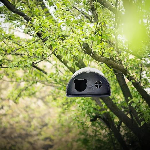 SparrowDaughter’s Leather Squirrel House for Outdoors, Garden, Backyard, Small Animals Habitat for Chinchilla,Suger Glider,mice,Hamster Squirrel with Poles, Squirrel Nest & Box